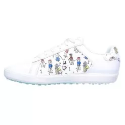 Skechers Go Golf Drive - Dogs At Play Spikeless Golf Shoes 2020 Women -Golf Shop via0174 white blue 2 86628.1581474154
